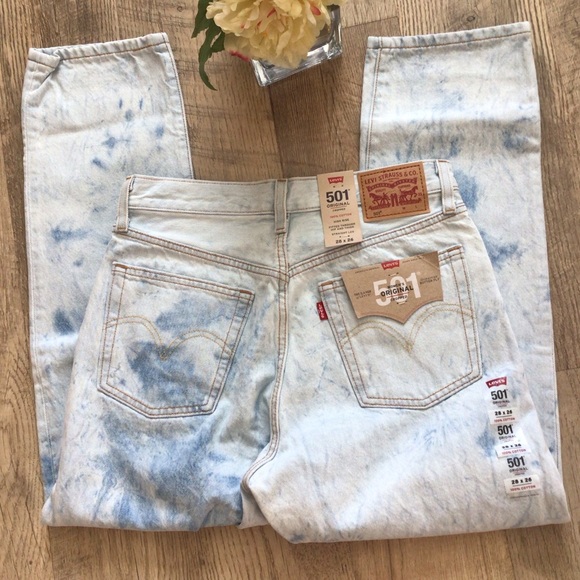 LEVI’S 501® HIGH RISE STRAIGHT LEG CROPPED ORIGINAL WOMEN'S JEANS🎀🎀 - Picture 5 of 14